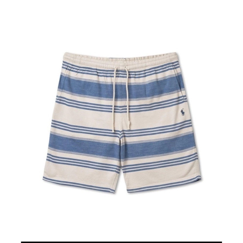 Polo Ralph Lauren Striped Spa Terry Shorts - Patina Stripe 5XB - Picture 1 of 5